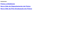 Desktop Screenshot of fisica.ufjf.br